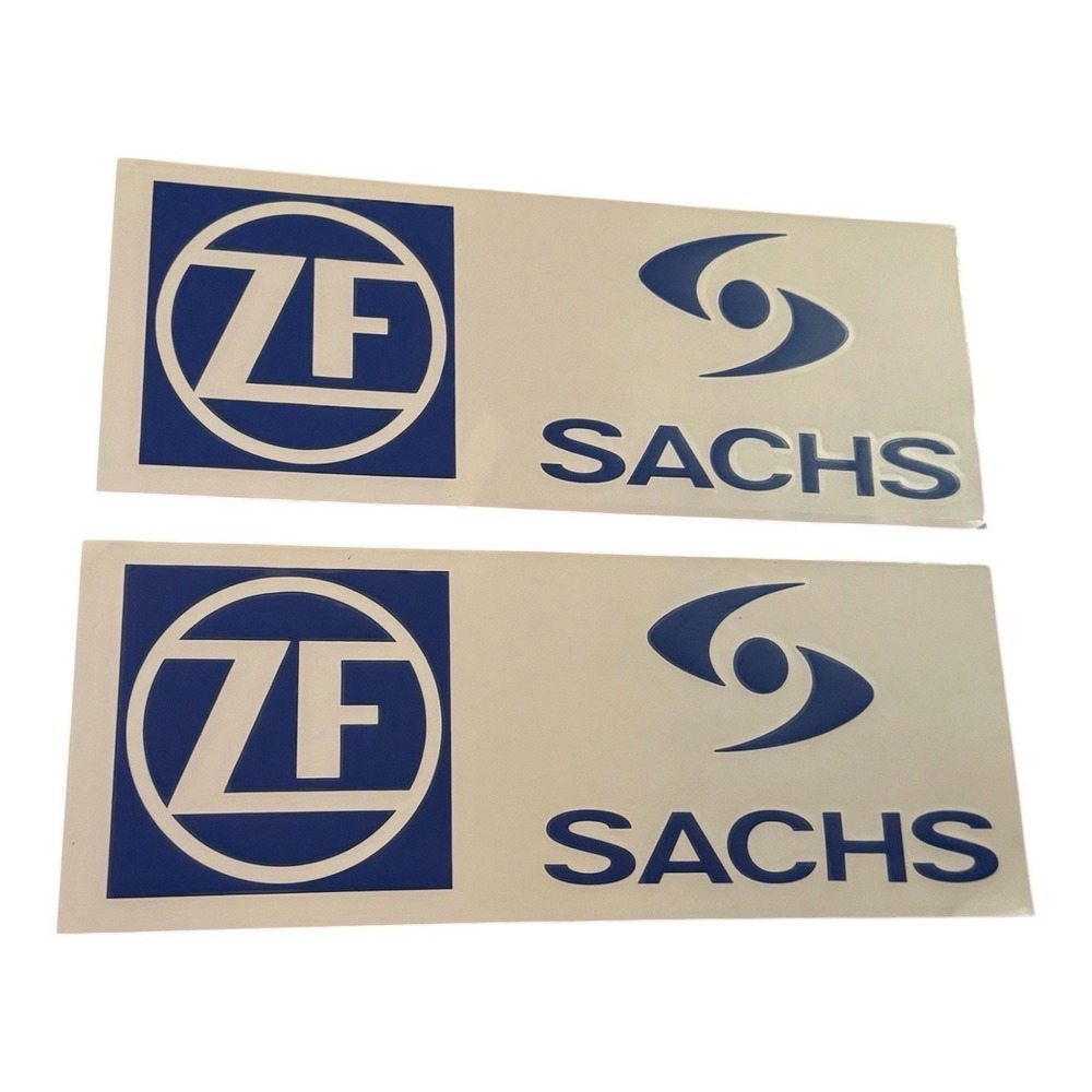 ZF Sachs Auto Racing Vintage Decals Pair Dick Barbour Estate ALMS Motorsport
